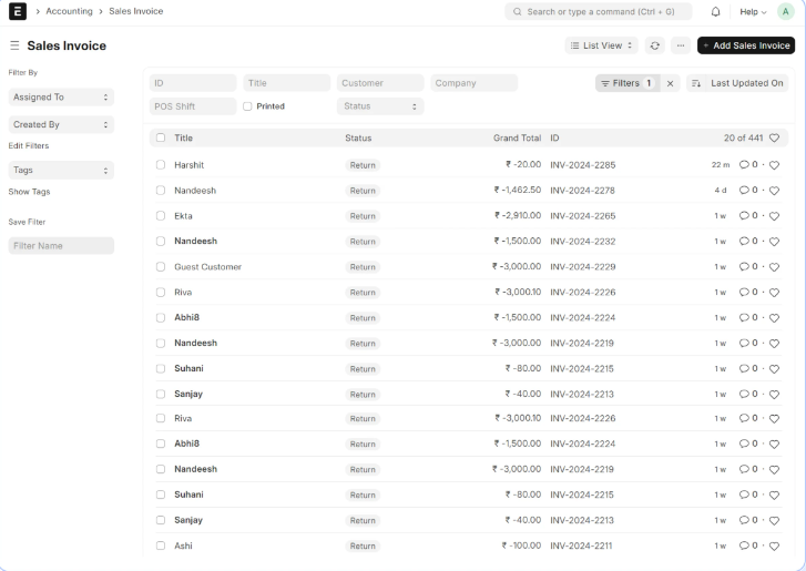 Returns Management